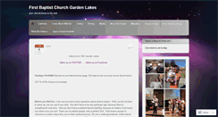 Desktop Screenshot of gardenlakesbaptist.com
